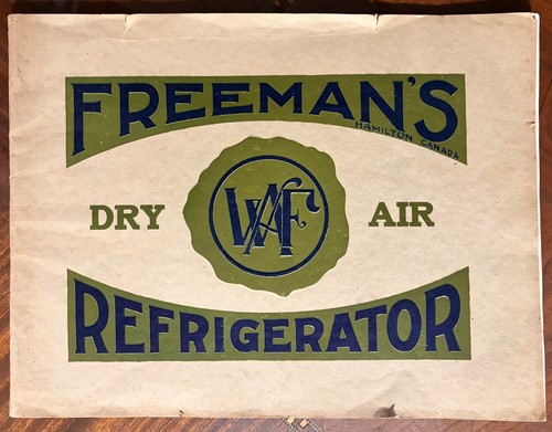 Antique 1912 freeman dry - freeman's,
