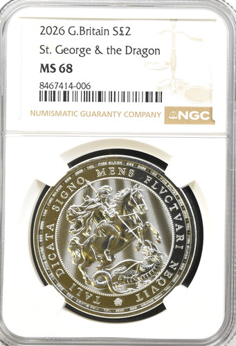 Silver george dragon coin - coin, oz