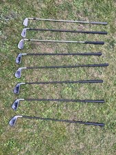 Bundle of irons golf clubs