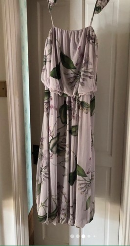 Floral strappy midaxi dress