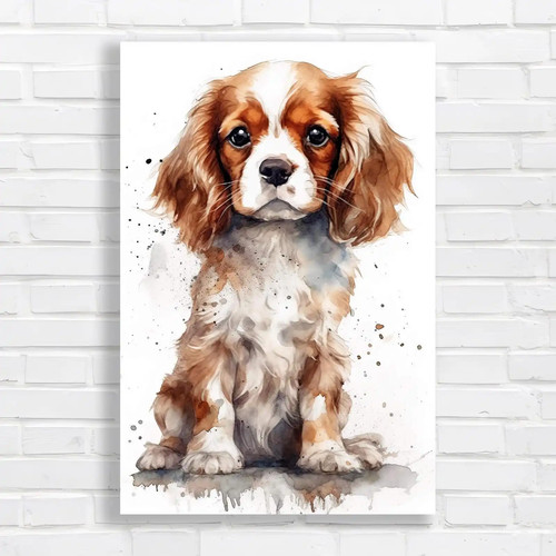 Watercolor cavalier king - watercolor,