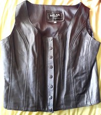 Milan Leather Brand Waistcoat. Fetish/alternative/90s/bdsm/clothing/kinky/