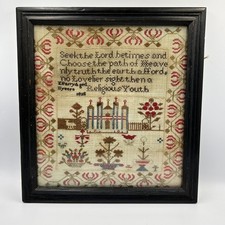 Antique Georgian sampler dated