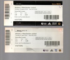 Used Tickets - 2 x Wolves v