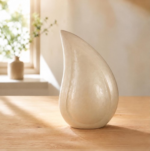 Large pearl white - pearl, teardrop