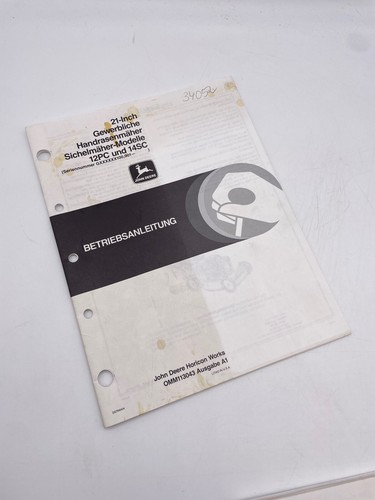 Operating manual inch - manual, 21-inch