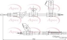 APEC Rear Right Brake Cable