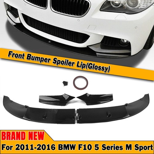 Glossy black car front - black, spoiler