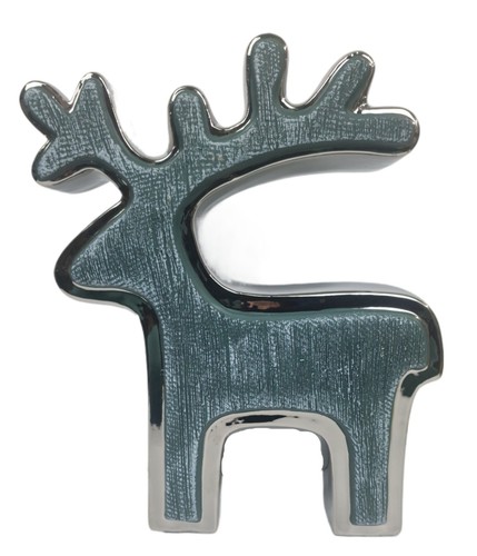 Porcelain reindeer ornament - porcelain,