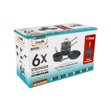 Scoville Neverstick+ 5pc Pan Set  Non-Stick Induction Cookware Lifetime Warranty