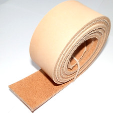 3.5mm Thick Veg Tan Quality Belgian Leather Belt Straps - Blanks 140cm + Long