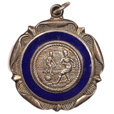 1951 - 1952 INTERESTING "BLUE BERET F. C." VINTAGE FOOTBALL MEDAL (#5529)