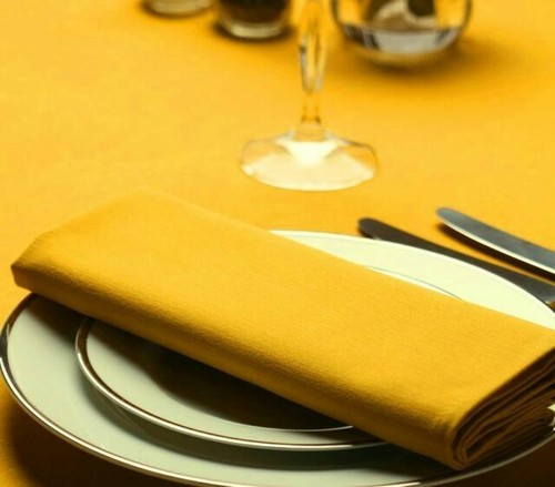 Gold cotton feel polyester - cotton,