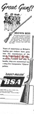 BSA Cadet Major Air Rifles 'BROWN BESS Story' ADVERT 1950s Print Ad 162/55