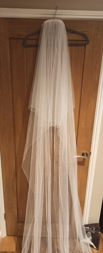 Ivory veil with ribbon - ivory,