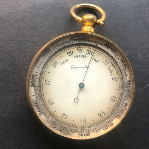 Antique pocket barometer