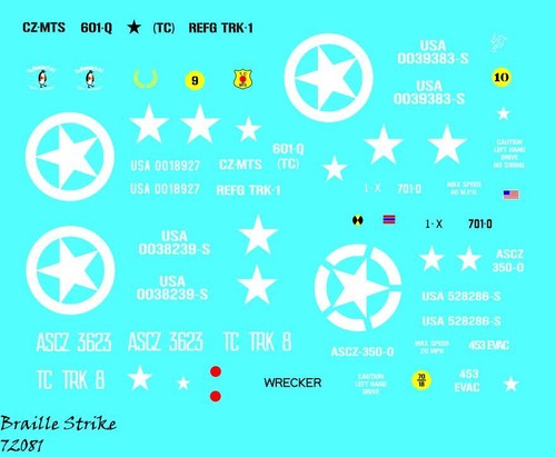 Braille strike decals - braille,