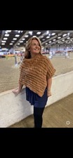 Caramel BNWOT Fur Poncho One