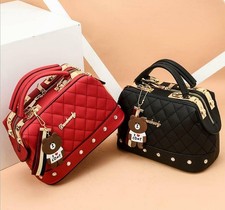 NEW Women Satchel Messenger Leather Briefcase Shoulder Tote Bag Purse Lady UK