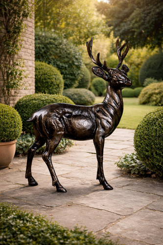 Stag garden ornament deer - ornament,