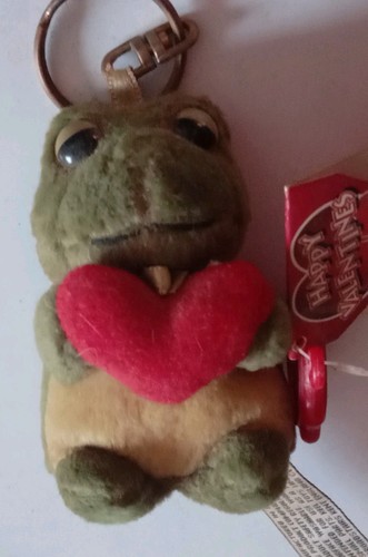 Vintage old keyring soft plush - old,