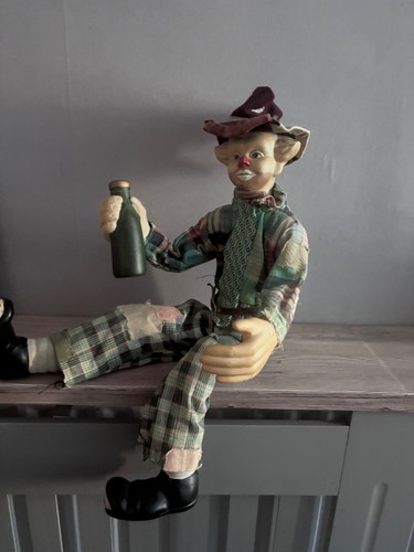Vintage porcelain clown - porcelain,