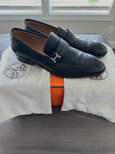 Hermes leather loafer - leather,