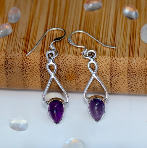 925 sterling silver amethyst - silver,
