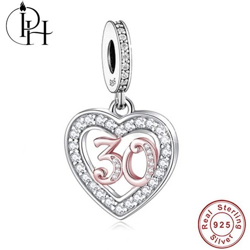 30th birthday charm - birthday, 925