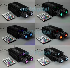 32W Fiber Optic Light Source RGBW LED Optical Fiber Light Engine With RF Remote