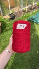 Axminster Rug Wool Yarn - Red
