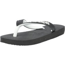 Havaianas Kids Top Mix Black Flip Flops Comfortable Rubber Sole Two-Tone Strap