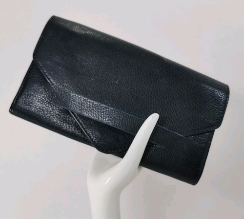 Real leather purse black - purse, 'and