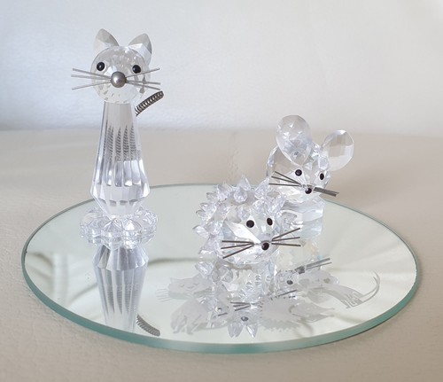 Swarovski crystal set - set:, cat