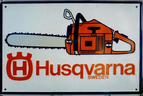 Metal sign husqvarna 20x30cm - sign,