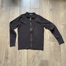 Men’s Brown Zip-Up Knit