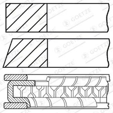 Piston ring set 08-136707-00