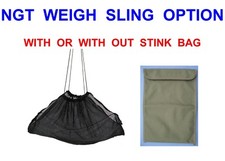 NGT BLACK WEIGH SLING & STINK BAG OPTION FOR CARP FISHING WEIGHING TRIPOD SCALES