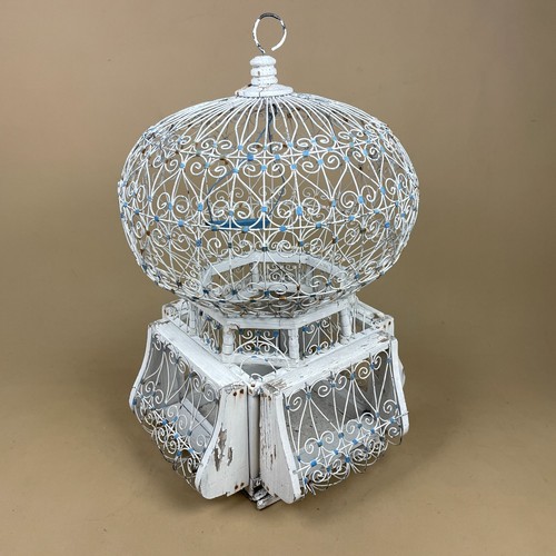 Bird cage metal wood vintage - cage,