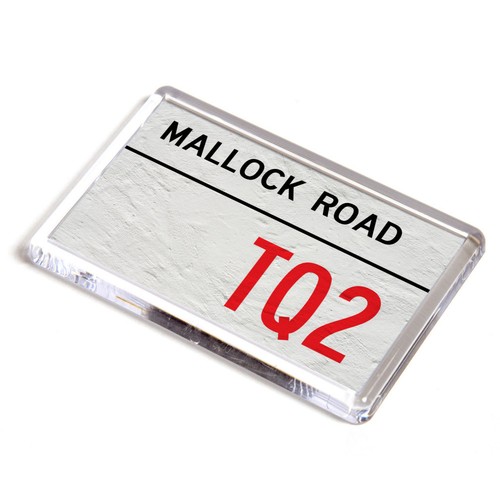 Fridge magnet mallock road - fridge,