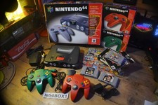 Nintendo N64 Console PAL Goldeneye Mario kart Perfect Dark fully working tested