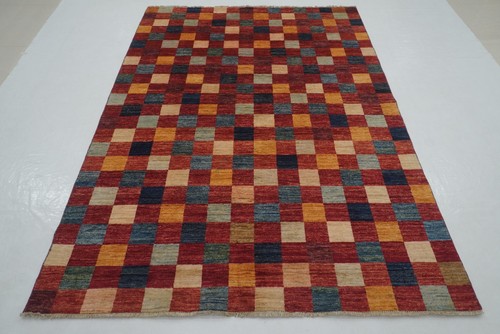 6x8 red checkered - 6x8, afghan