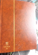 world stamps in brown stock book / album