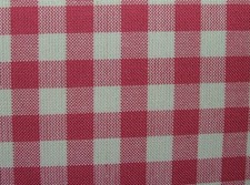 10 Metres Marvic Textiles  Pink Gingham Carreaux Toile Curtain Upholstery Fabric
