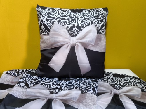 4pcs vintage bow cushion - 4pcs,