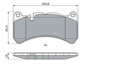 Brake pads 986 494 - pads, 0