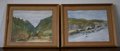 Pair vintage naive original - pair,