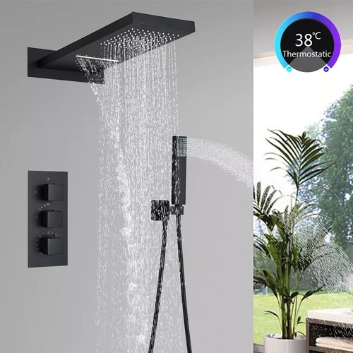Thermostatic shower mixer set - thermostatic,