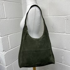 Osprey London Racing Green Super Soft Suede Slouch Bag PC