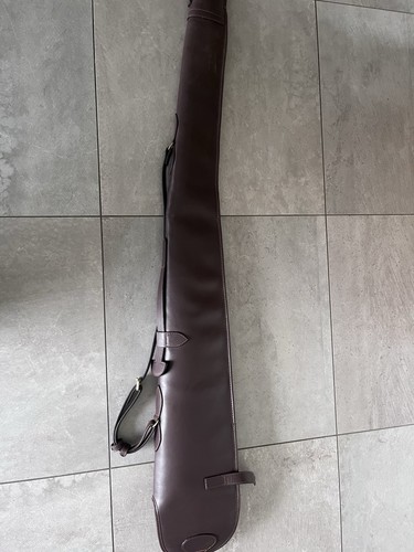 Brown leather shotgun - brown,